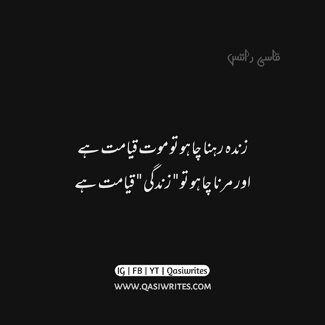 30 Best Life Quotes in Urdu | Urdu Quotes | Poetry Quotes in Urdu - Qasiwrites