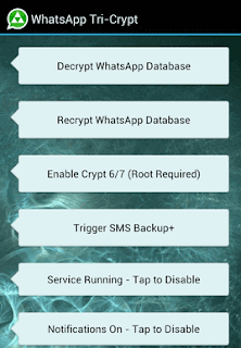 How do I decrypt a crypt8 file of WhatsApp database?