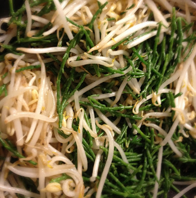 bean sprouts samphire