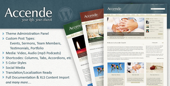 Accende - WordPress Church Theme - Churches Nonprofit