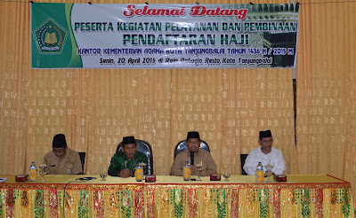 Kakankemenag Tanjungbalai Buka Kegiatan Pelayanan dan Pembinaan Pendaftaran Haji