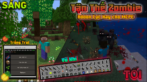 🔥ADDON TẬN THẾ ZOMBIE CHO MCPE 1.21–CHĂN NUÔI,TRỒNG TRỌT,XÂY DỰNG CĂN CỨ,SINH TỒN GIỮA BẦY XÁC SỐNG