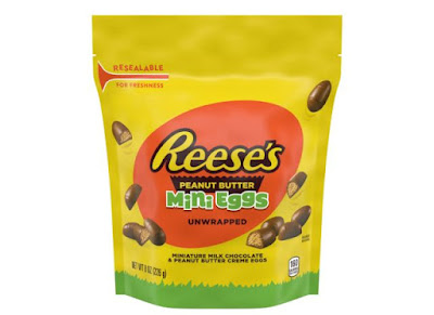 A bag of Reese's Peanut Butter Mini Eggs Unwrapped.
