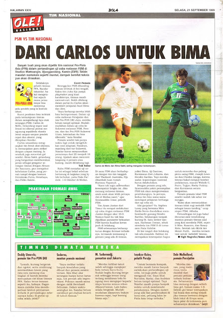 PSM VS TIM NASIONAL CARLOS DE MELLO BIMA SAKTI