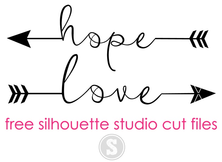 Download Hope and Love Arrows: Free Silhouette Studio Cut Files ...