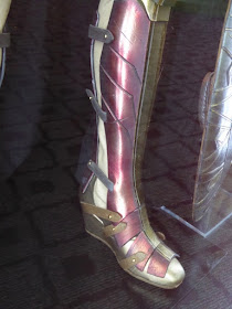 Wonder Woman film costume boot detail