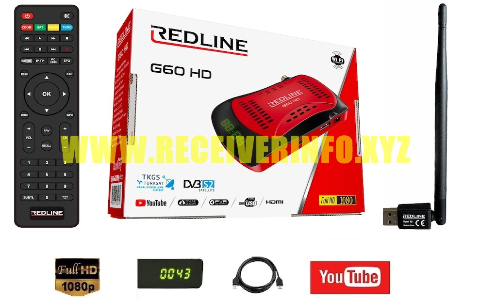 REDLINE G60 HD RECEIVER NEW SOFTWARE UPDATE