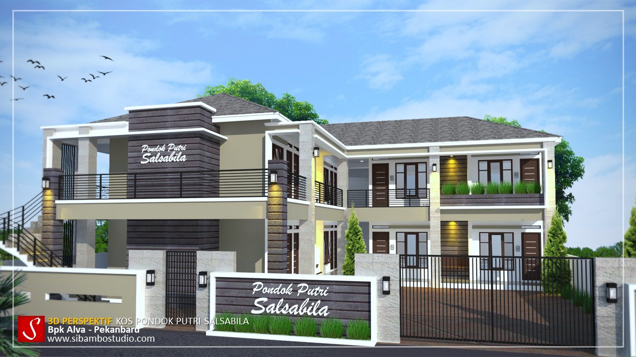 Gambar Desain Rumah Kost 2 Lantai Griya Rumah