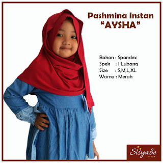 Pashmina Instan Anak Aysha