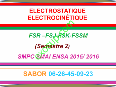exercices corrigés électrostatique et électrocinétique smpc smia s2