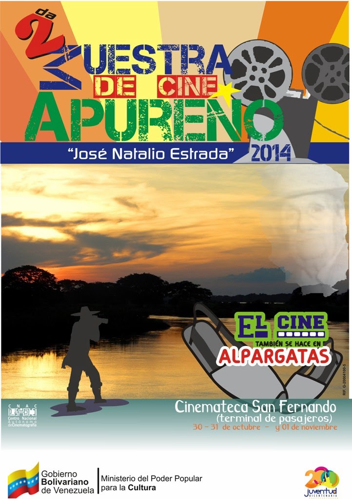 VER AFICHE: Muestra del cine apureño para 30 de octubre y 01 de noviembre en Cinemateca de San Fernando.