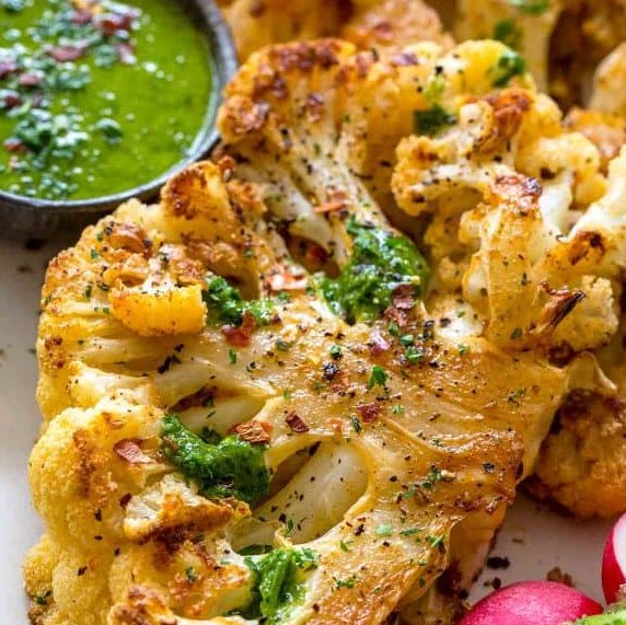 Roasted Cauliflower Steaks #vegetarian #recipes