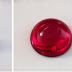 Flat back cabochon round shape in Synthetic Ruby color stones China Wholesale and supplier