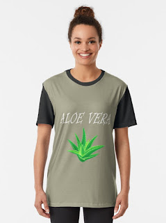 Aloe vera plant nature love design Graphic T-Shirt