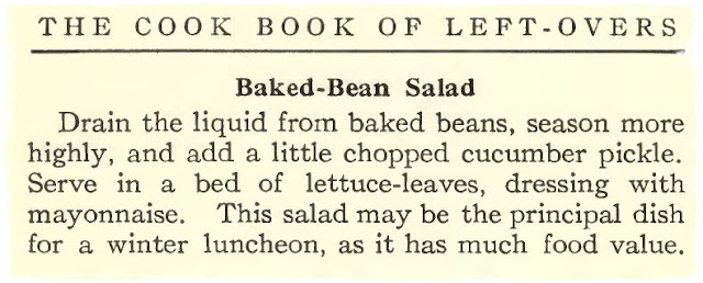 leftover baked beans, bean salad