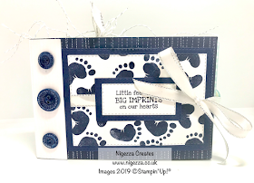 Nigezza Creates New Baby Mini Album Using Stampin' Up! Twinkle Twinkle & First Steps