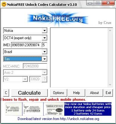 Calculadora Para Desbloquear Celular GSM