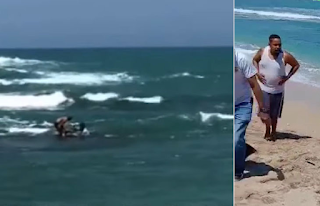 Hallan dos personas muertas a orillas de la playa Costa Barcelona en Puerto Plata