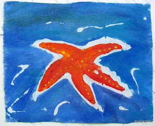 Kids Art: Pate Batik Tide Pool Flag