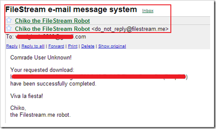 Filestream Email for download completion