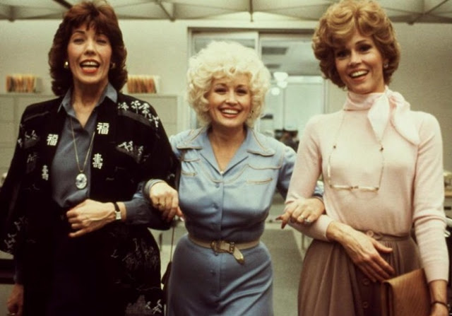 Dolly Parton, Lily Tomlin and Jane Fonda in 9 to 5 movie