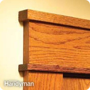 DIY craftsman door trim