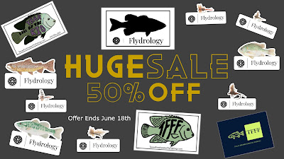 Sticker Sale, Fly Fishing Stickers, Flydrology, Decal Sale, Fly Fishing Decals, Texas Freshwater Fly Fishing