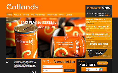 Homepage of Cotlands