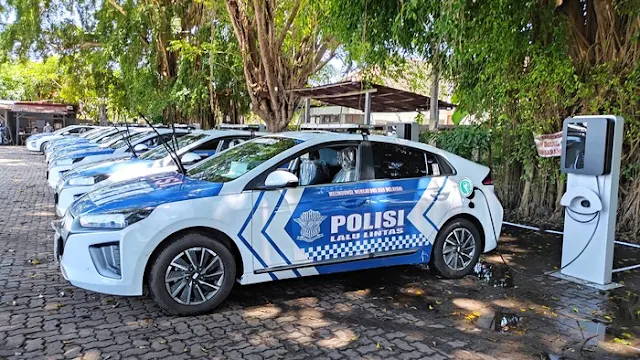 Motor dan Mobil Patroli Polisi Tahun Depan Semuanya Kendaraan Listrik