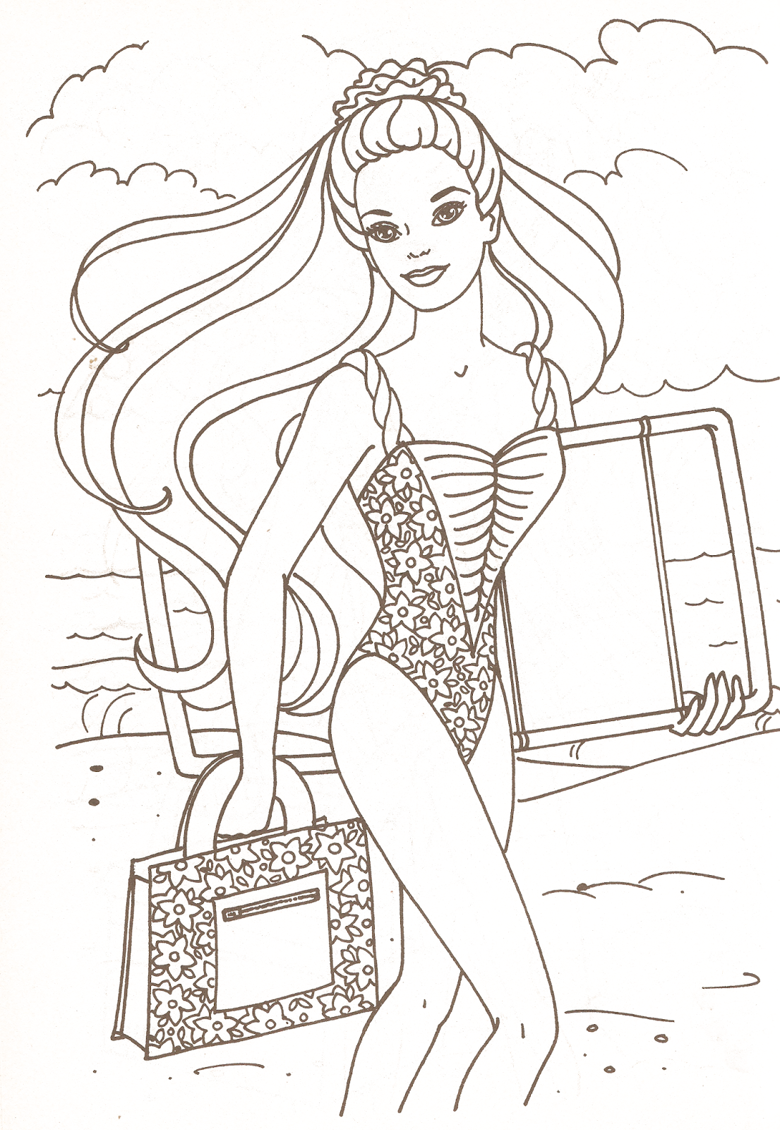 Download Miss Missy Paper Dolls: Barbie coloring pages part 2