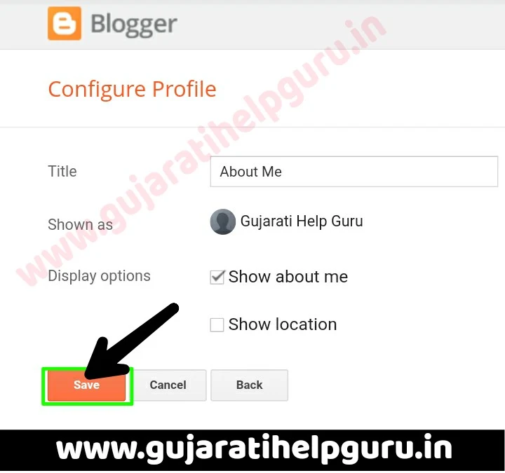 How To Show Author Profile In Blogger