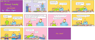 Life with the Ahmad Family comic for Muslim children: Table Manners