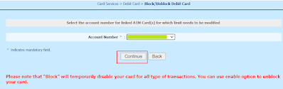 How To Unblock Your Debit Card in Bank of India