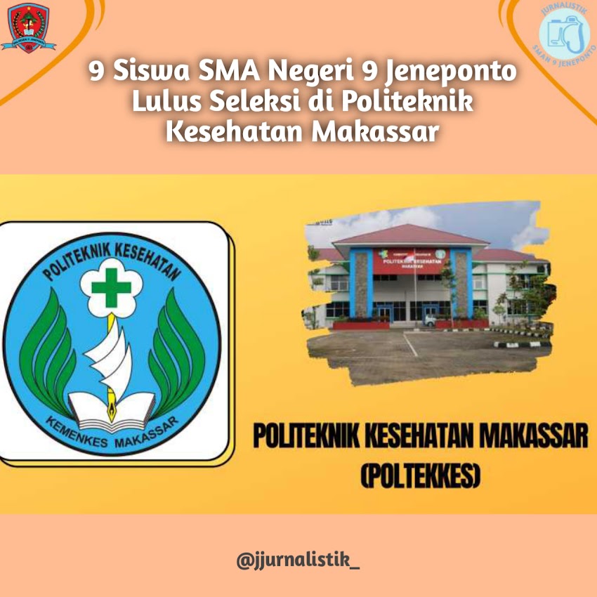 9 siswai SMA Negeri 9 Jeneponto Lulus Seleksi di Politeknik Kesehatan Makassar