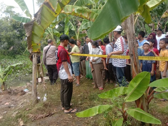 Satreskrim dan Polsek Pontang Olah TKP dan Evakuasi Penemuan Mayat di Sungai Ciujung Lama