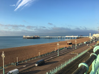 Brighton beach in the sun