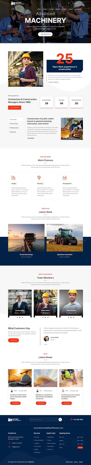 Download Industrial & Construction Theme