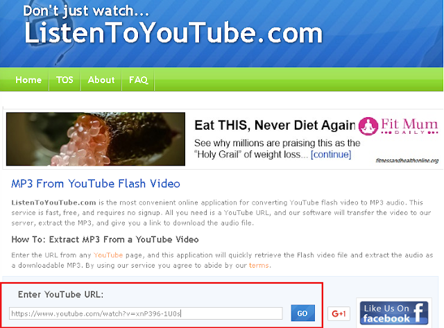 Step by Step Download Only Audio from Youtube