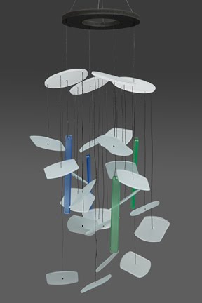 glass wind chimes. stained glass wind chimes.