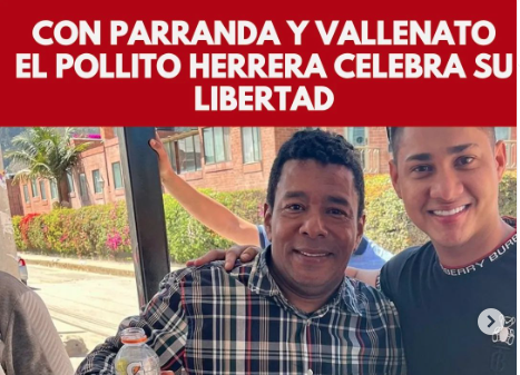 Video: Con PARRANDA Y VALLENATO El Pollito Herrera celebró su LIBERTAD