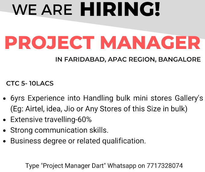 Project Manager - Retail