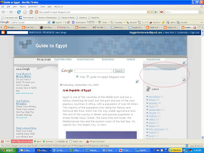 Guide to Egypt blog with only one referral link displayed