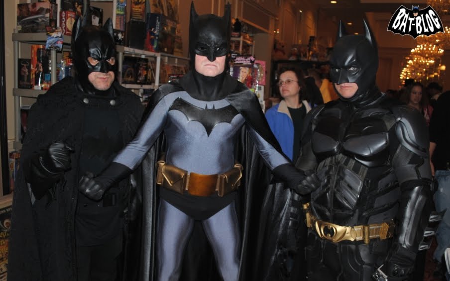 Of course Nick wore his cool Gaslight By Gotham Batman Costume and while 