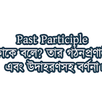 Past Participle কাকে বলে? এবং এর গঠণ ও উদাহরণসহ  বর্ণনা