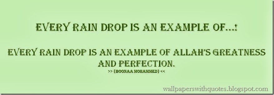 Every Rain Drop Is An Example Of… |Quote Of Islamic Scholar About Rain