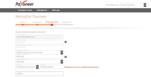 Tutorial Lengkap Daftar Payoneer 2018 - Riswan.net