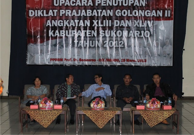 DIKLAT PRAJABATAN PEMDA SUKOHARJO TH 2012