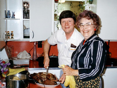 Granny would always cook a goose for Dad when he came to visit.