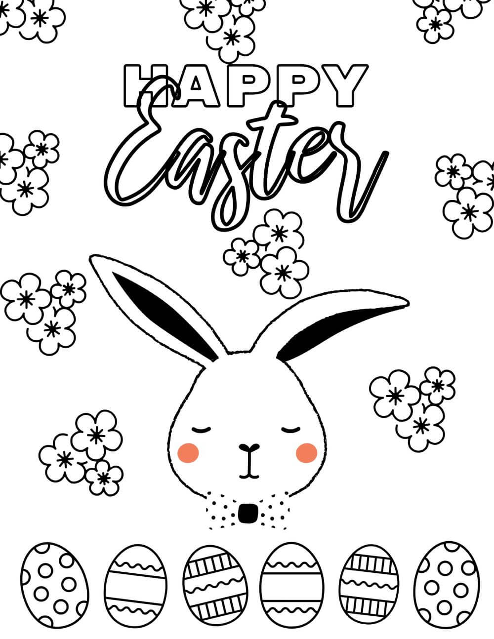 Easter Coloring Page Printable