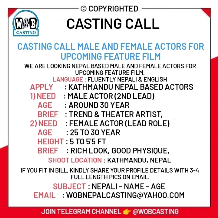 WoB Casting - Bollywood ke Audition, Free Audition, Free Casting